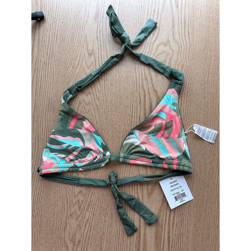 B45 New Women’s Skye Bikini 👙Top Pastel Pink Blue Army Green size Small